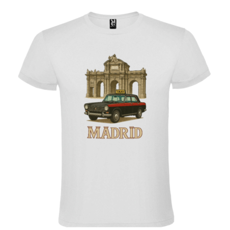 Camiseta Taxi de Madrid y Puerta de Alcalá