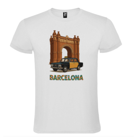 Camiseta Taxi de Barcelona y Arco del Triunfo